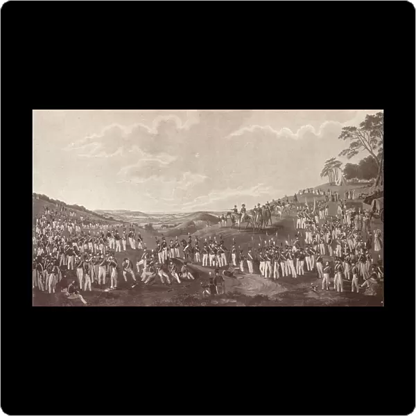 The Hon. Artillery Company Assembled for Ball Practice at Childs Hill, c1820-1870, (1909). Artist: Robert Havell