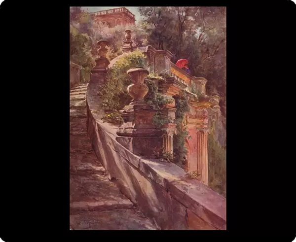 La Scallea Delle Sfinge, Villa D Este, c1900 (1913). Artist: Walter Frederick Roofe Tyndale