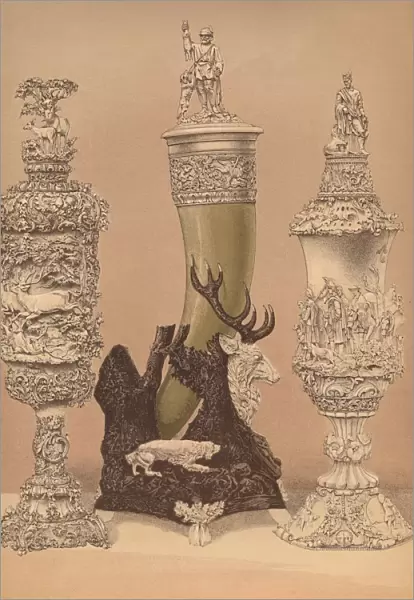 Ivory Carvings, 1893. Artist: Robert Dudley