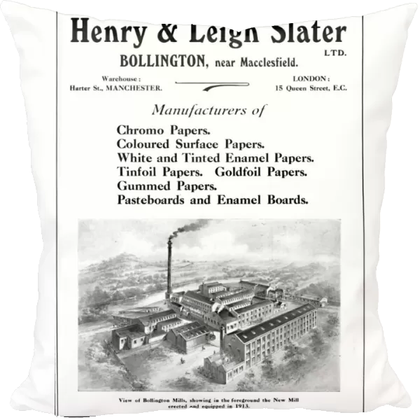 Henry & Leigh Slater Ltd. - advert, 1916