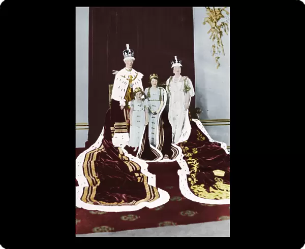 King George VI and Queen Elizabeth on their Coronation Day, 1937