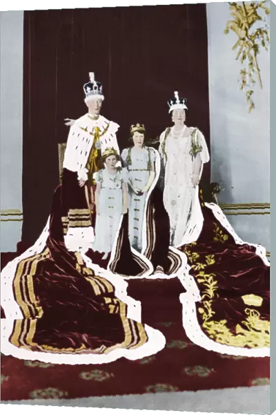 King George VI and Queen Elizabeth on their Coronation Day, 1937