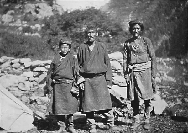 Tibetans of high rank, 1902. Artist: Arnold Henry Savage Landor