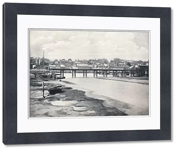 Lymington - The Bridge and the Town, From the River, 1895