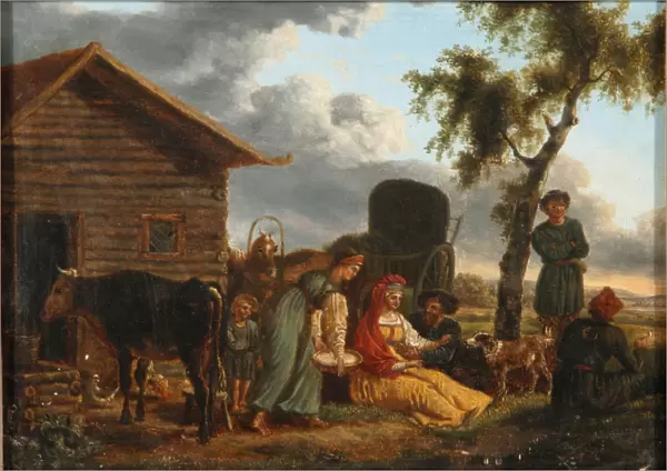 A Peasant Scene. Artist: Anonymous