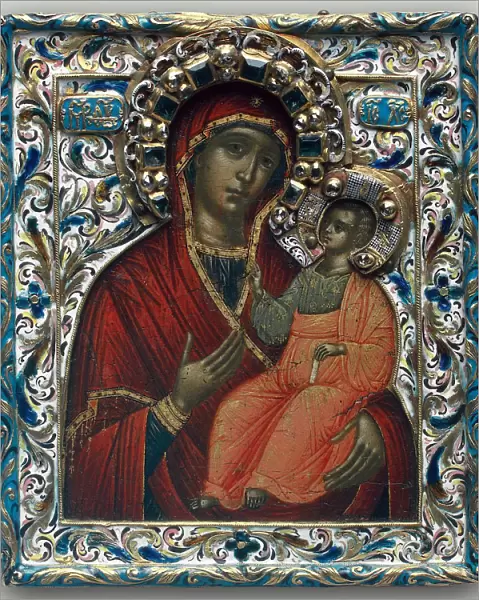 The Theotokos of Tikhvin, End of 17th century. Artist: Russian icon