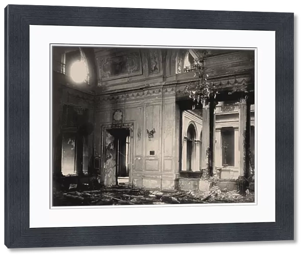 Dining room of the Winter Palace after the explosion, evening of February 17, 1880, 1880