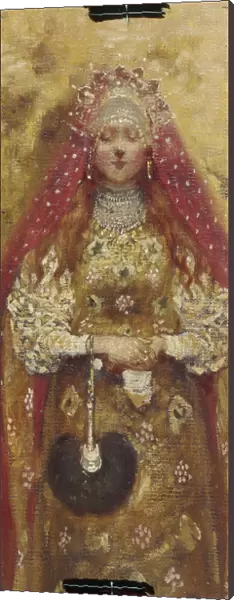 Boyars Wife (Detail), 1899. Artist: Ryabushkin, Andrei Petrovich (1861-1904)