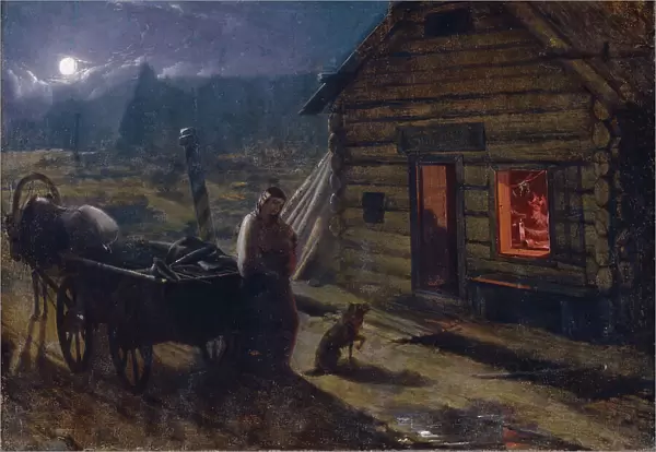 Before a Tavern. Artist: Trutovsky, Konstantin Alexandrovich (1826-1893)