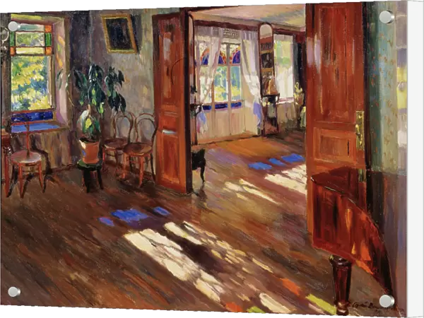 In a house, 1914. Artist: Vinogradov, Sergei Arsenyevich (1869-1938)