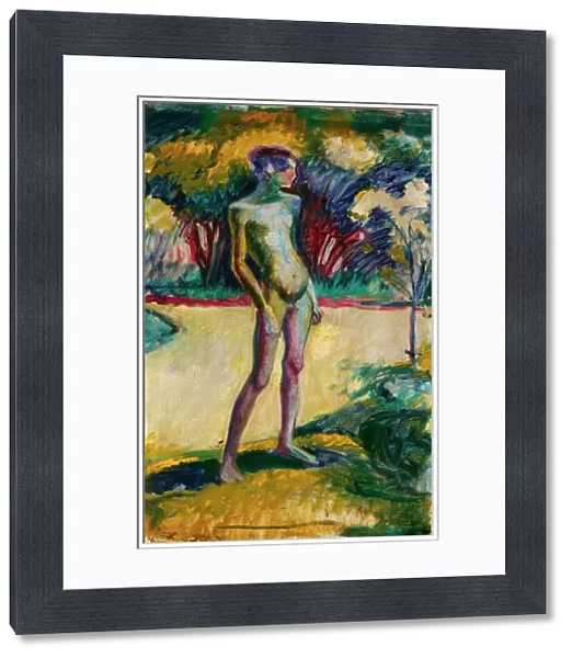 Nude Boy in the garden of Nyerges, c. 1909