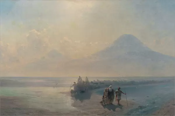 The Descent of Noah from Mount Ararat. Artist: Aivazovsky, Ivan Konstantinovich (1817-1900)
