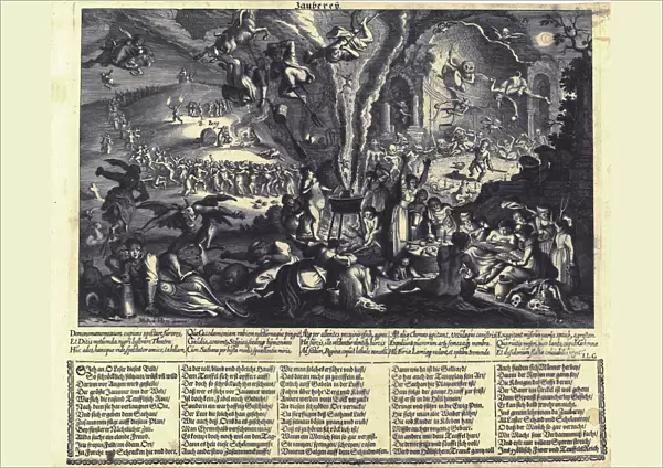The Witches Sabbat. Artist: Merian, Matthaus, the Elder (1593-1650)