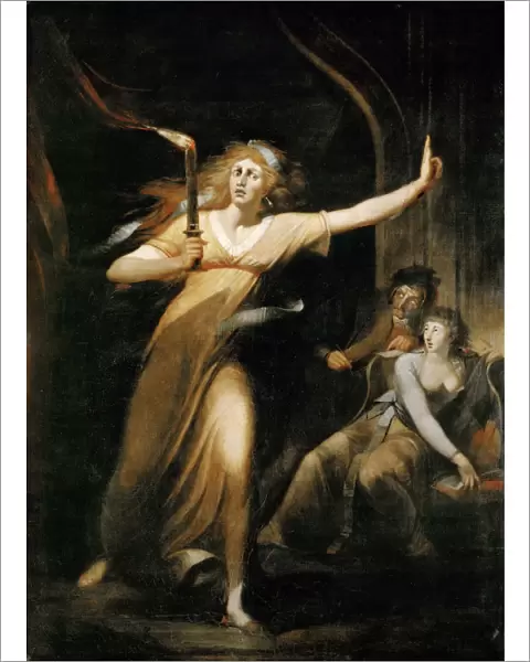 Lady Macbeth Walking in her Sleep. Artist: Fussli (Fuseli), Johann Heinrich (1741-1825)