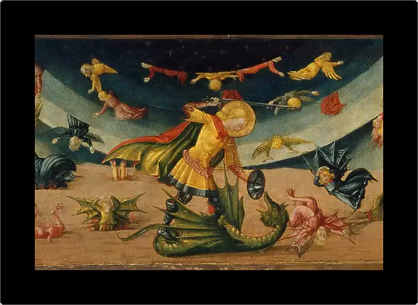 Saint Michael and the Dragon. Artist: Neri di Bicci (1418-1492)