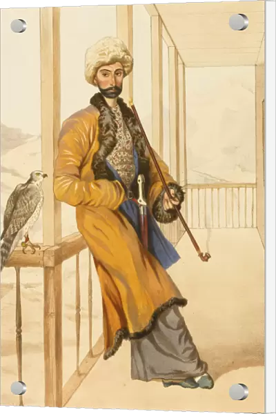 Caucasian traditional dress, 1840s. Artist: Gagarin, Grigori Grigorievich (1810-1893)