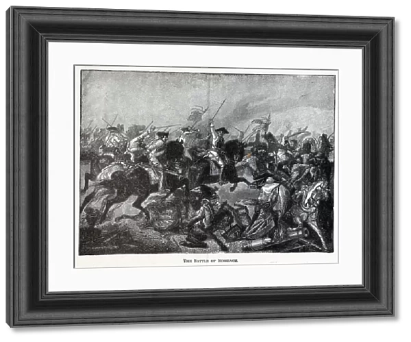The Battle of Rossbach, 1882. Artist: Anonymous