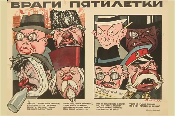 The enemies of the Five Year Plan, 1929