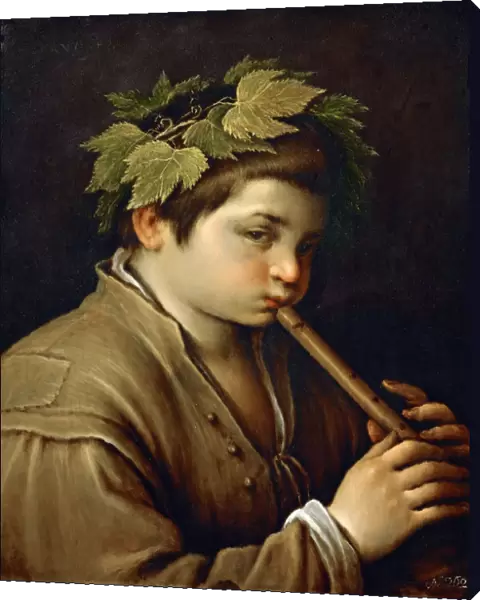 Boy playing the Flute