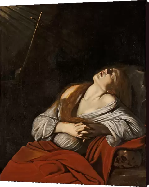 Mary Magdalen in Ecstasy (after Caravaggio), ca 1613