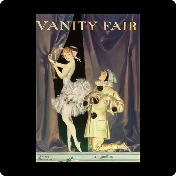 Pierrot and Columbine. Vanity Fair magazine cover, 1915