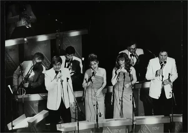 The New Squadronaires in concert at the Forum Theatre, Hatfield, Hertfordshire, 1984