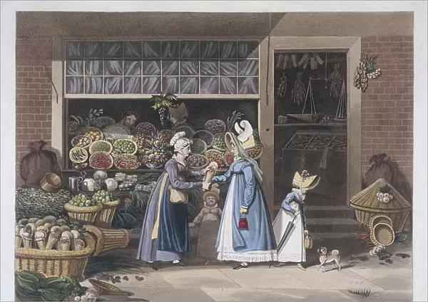 London Market; a fruit seller, 1822. Artist: Matthew Dubourg