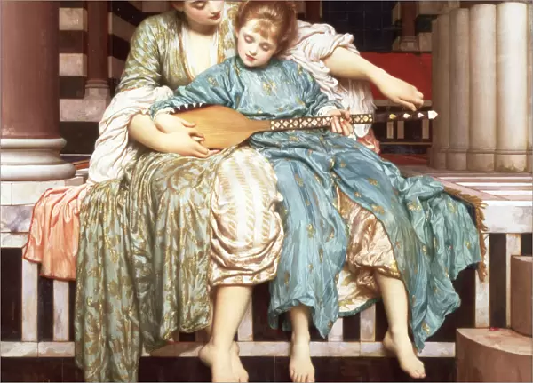 The Music Lesson, 1877. Artist: Frederic Leighton