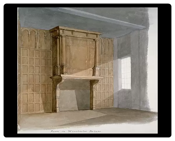 Interior of a room in Winchester House, Winchester Place, London, c1830