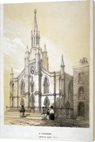 Church of St Stephen, Portland Town, St Pancras, London, 1860