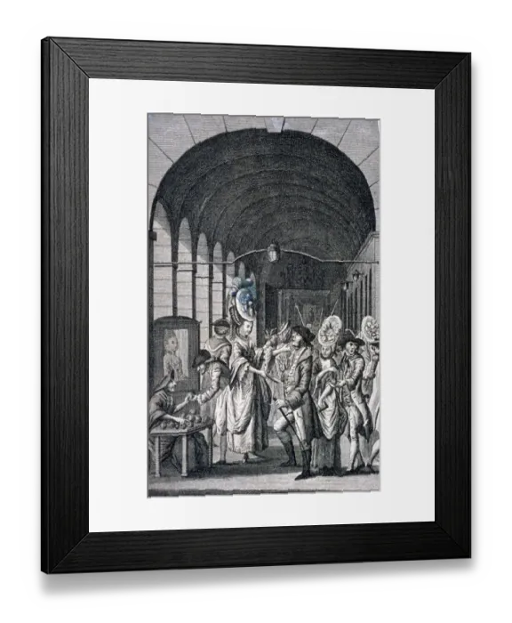 Framed Print : Covent Garden Piazza Scene Print, c1780 Framed Print : Covent Garden Piazza Scene Print, c1780