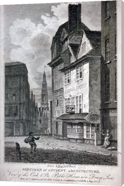 The Cock and Magpie Public House, Drury Lane, Westminster, London, 1807