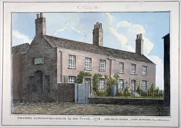 Drapers Almshouses, New Kent Road, Southwark, London, 1825. Artist: G Yates