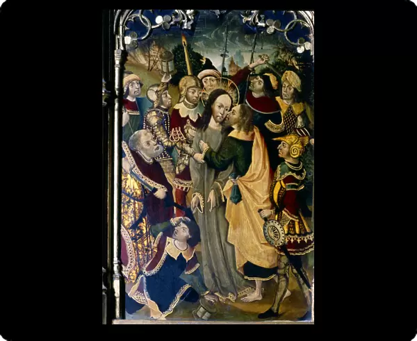 Kiss of Judas, table of the Caparroso altarpiece, altar donated to the Cathedral