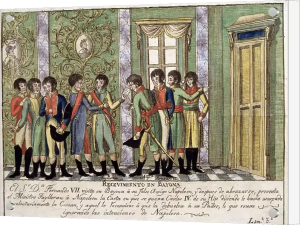 Meeting in Bayonne between Ferdinand VII and Napoleon