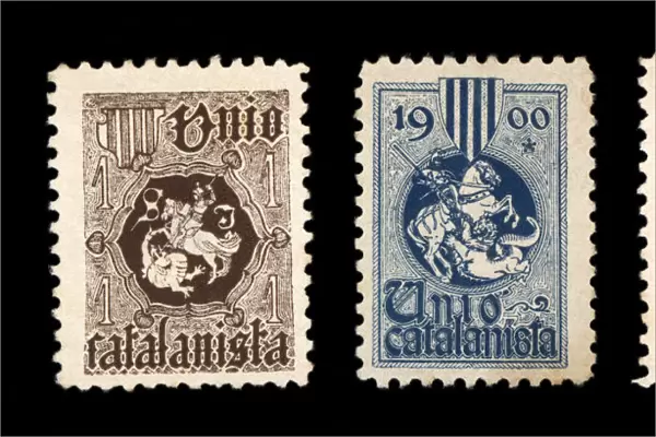 Commemorative stamps issued by Unio Catalanista, Catalan conservative nationalist
