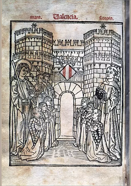 Cover of the edition printed in 1499 Regiment de la Cosa Publica (Regime of