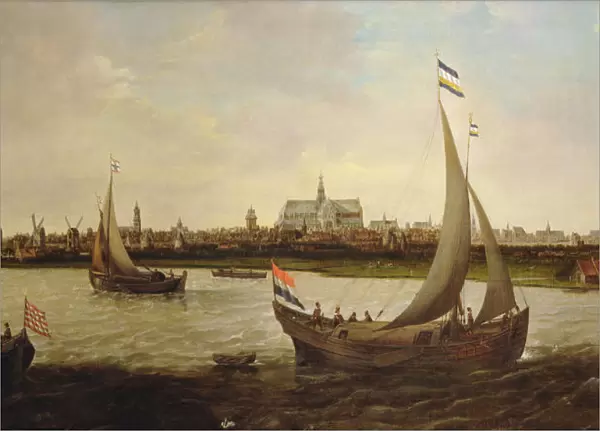 View of the city of Haarlem from the north