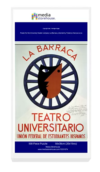 Poster for the University theater company La Barraca, directed by Federico Garcia Lorca