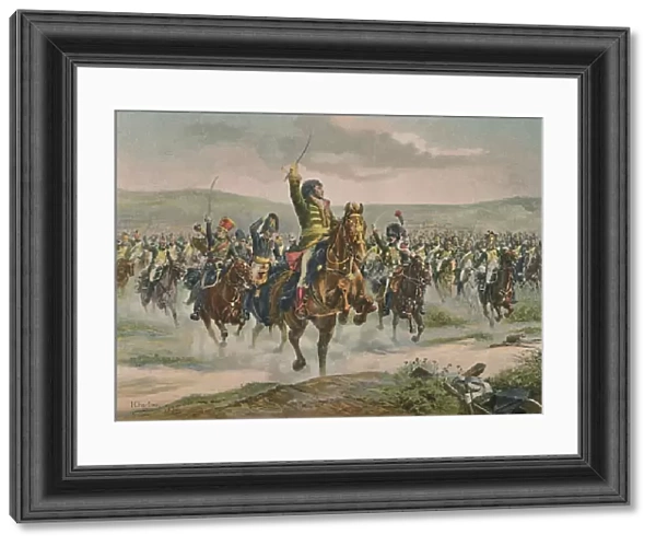 Murat Leading The Cavalry at Jena, 14 October 1806, (1896)