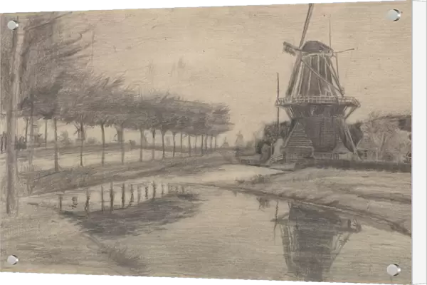 Windmill De Oranjeboom, Dordrecht, 1881
