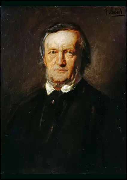 Portrait of Richard Wagner (1813-1883). Creator: Lenbach, Franz, von (1836-1904)