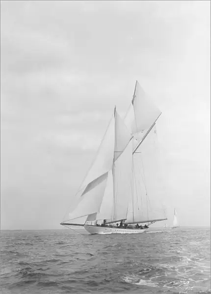 The spectacular 338-ton Big Class schooner Westward, 1926. Creator: Kirk & Sons of Cowes