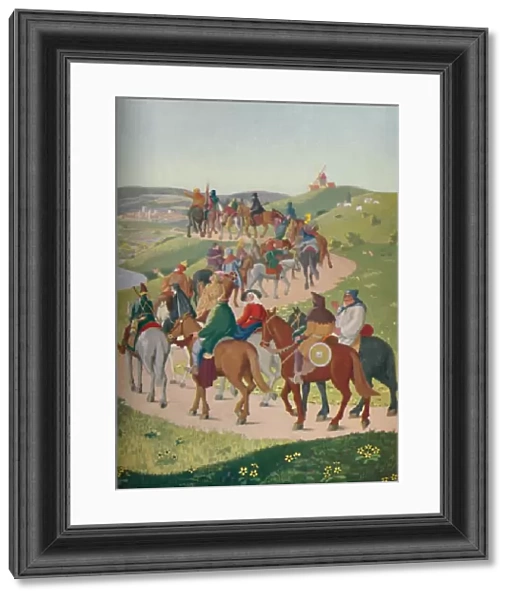 The Pilgrims Riding Towards Canterbury, (c1950). Creator: Donald Craig