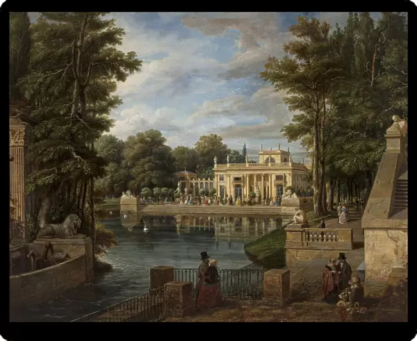 View of the Lazienki Palace in summer, 1836-1837