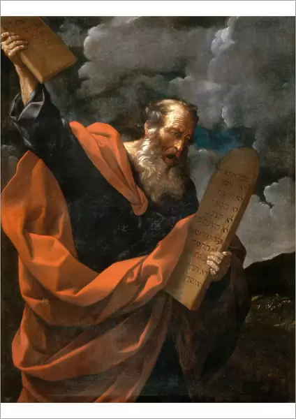 Moses Breaking the Tablets of the Law, ca 1624-1625