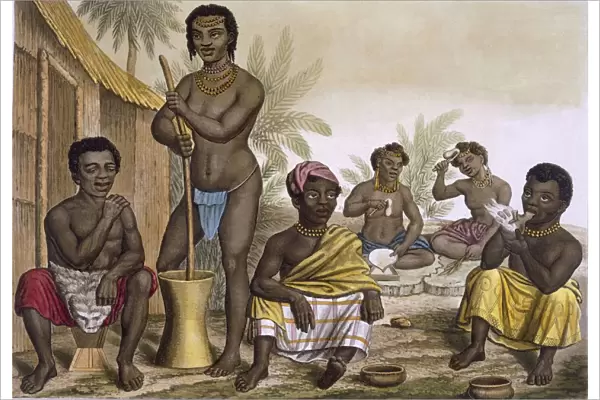 Natives of the Muchicongo Tribe, Near Luanda, Congo, Vol II, c1820-30. Creator: Italian School