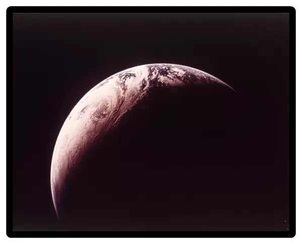 Earth from Apollo 4 spacecraft, 9 November 1967. Creator: NASA