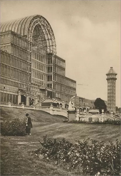 Glass and Girders of the Crystal Palace at Sydenham, c1935. Creator: Donald McLeish