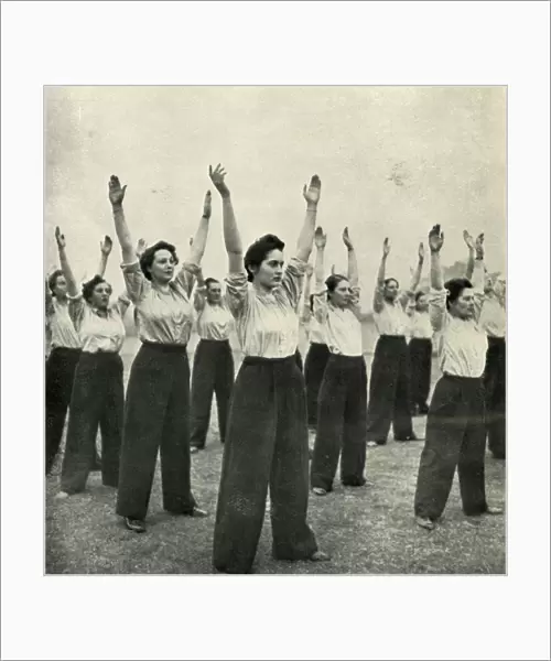 Physical Training at a Recruits Depot, c1943. Creator: Cecil Beaton